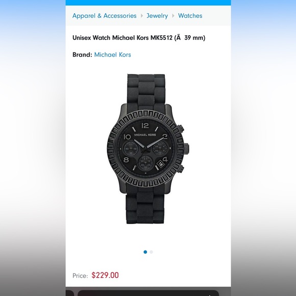 Michael Kors black crystal watch MK5512 - Picture 10 of 12